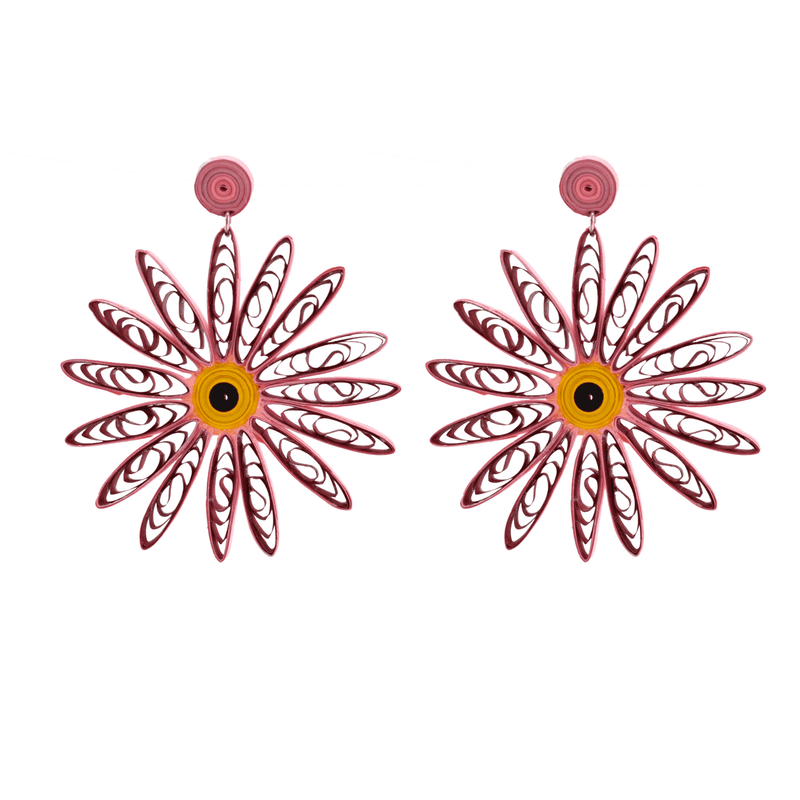 Flamenco Flower Earrings - Josephine Alexander Collective