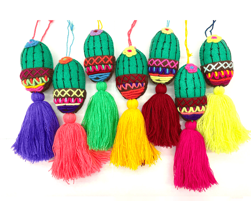 Nopal Cactus Pom Tassel - Josephine Alexander Collective